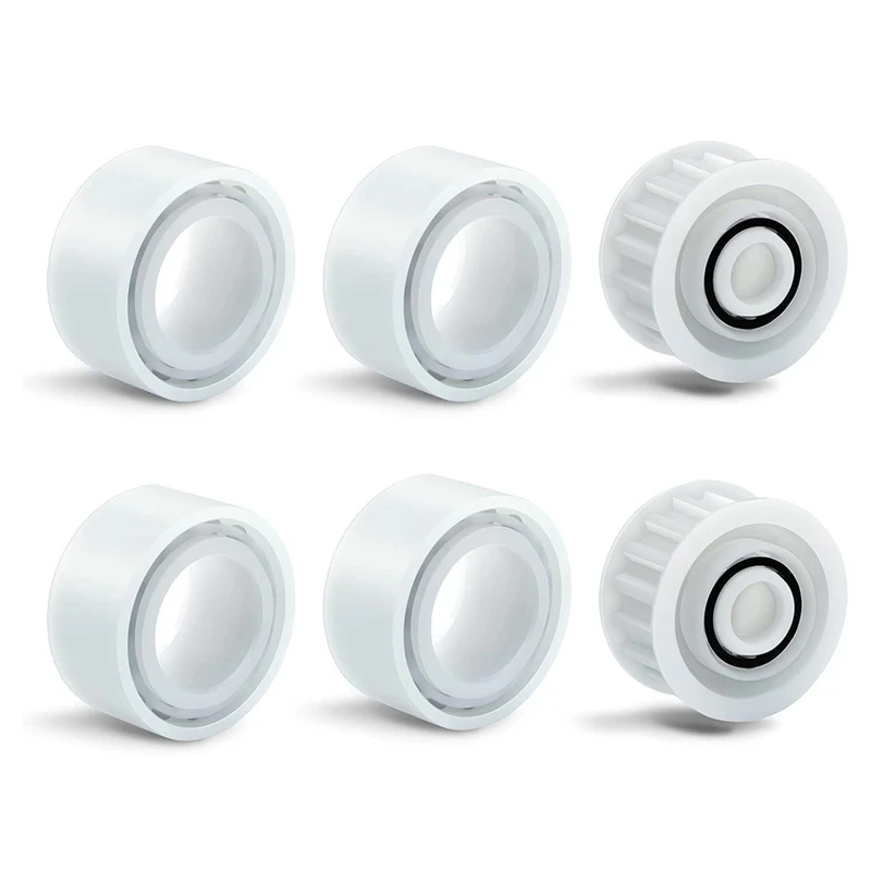 

Guide Wheels 4 Pack With 2 Pack Pulley Gears Replacement Parts 3884997-R6 For Maytronics Dolphin,Pool Cleaner Accessories