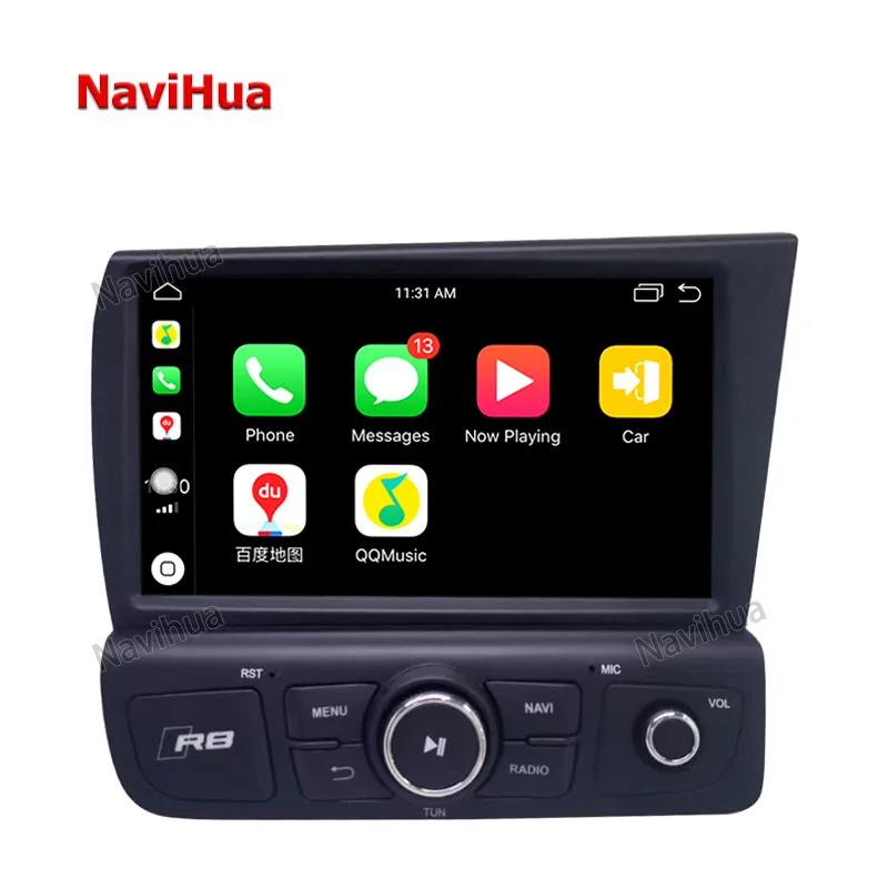 

Hand Drive Radio Stereo Android 9 Car DVD Multimedia Video Player with 8G ROM CarPlay Function BT Connection Audi R8