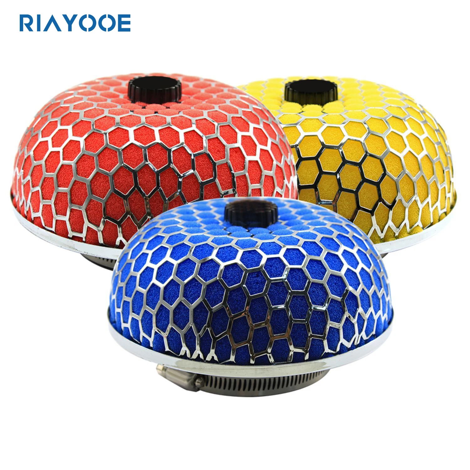

Universal Car High Flow Cold Air Intake Air Filter with Cover Red Blue Yellow 76mm 3inch for Car Engine Air Inlet Pipes Washable