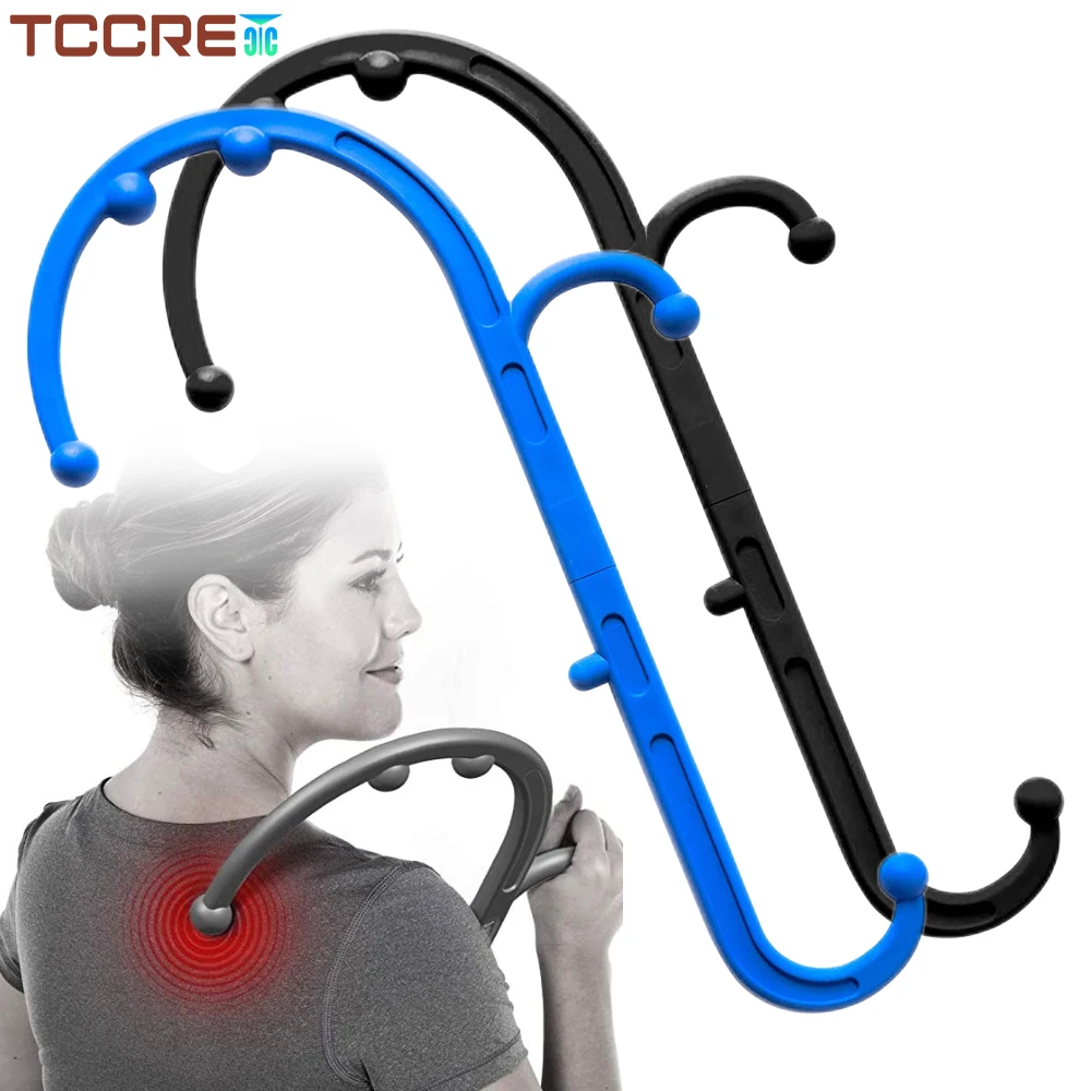 

Self Massage Hook Cane Therapy Back Scratcher Tools Body Neck and Foot Massager for Trigger Point Fibromyalgia Body Pain Relief