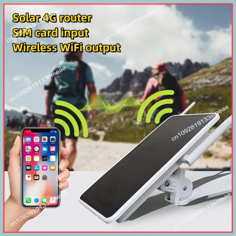 N94R 6W 4G Solar Router, Wifi Repeater, 4G Router Solarbetriebene Eine Maschine, IP66 Wasserdicht