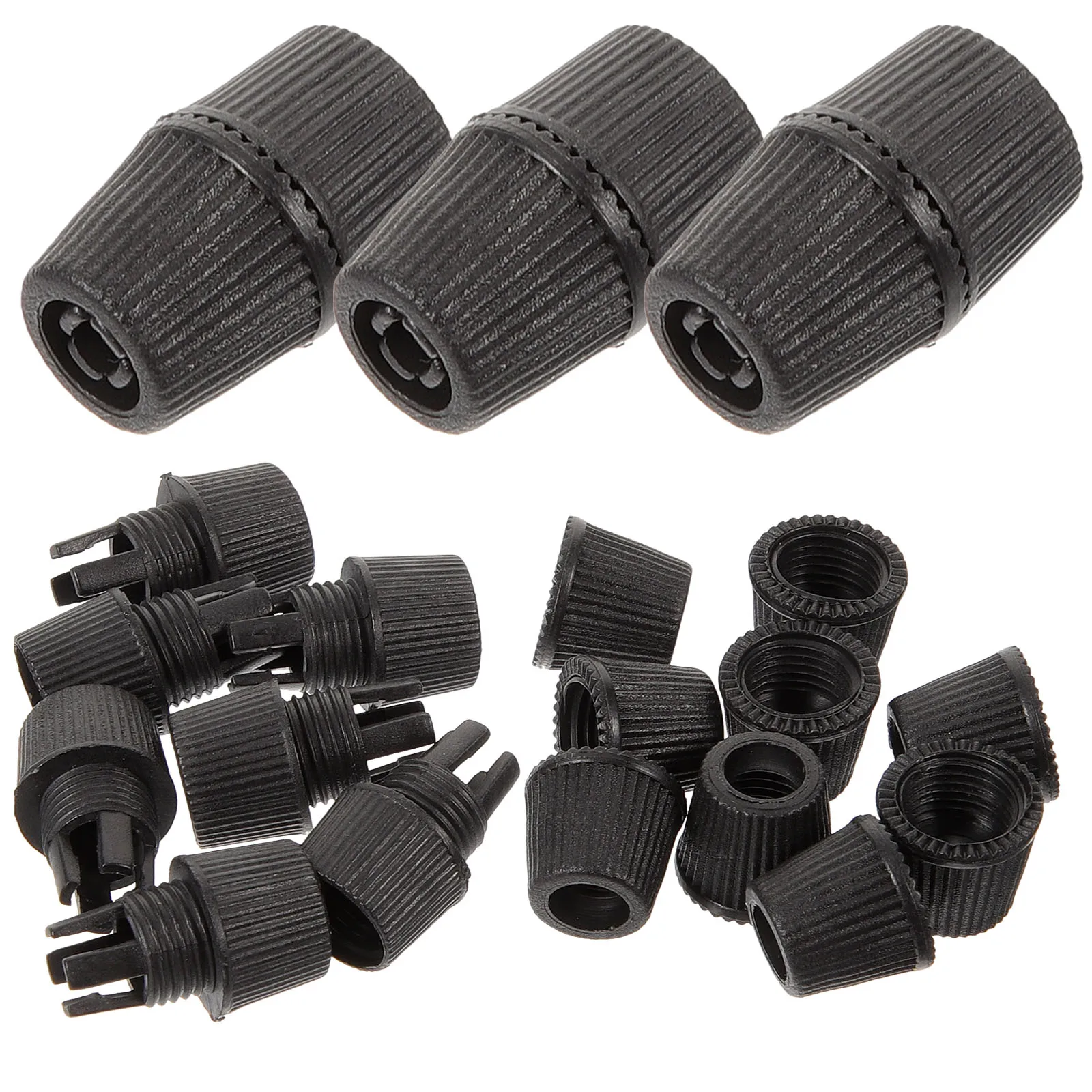 

100pcs Locking Cable Gl s M10 Thread Wire Ties Strain Thread Cable Locker Relief Black Clamps Cord Grips Electrical Connector
