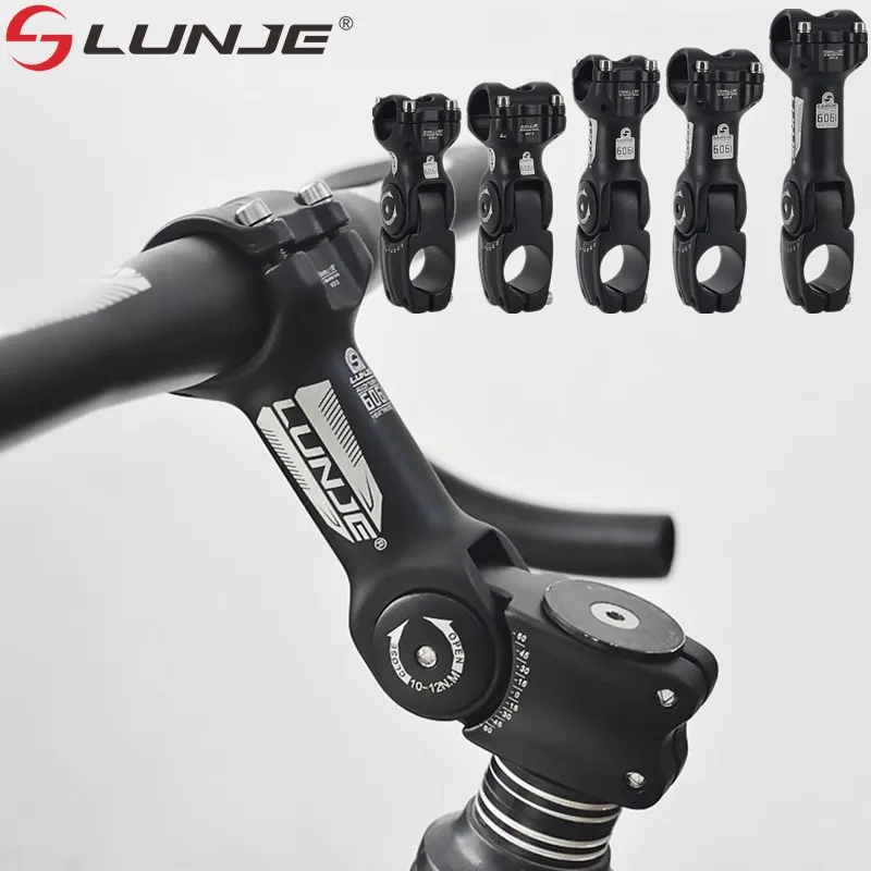 Adjustable Bicycle Handlebar Stem Variable 60 Degree Angle Riser MTB Road Bike Front Fork Stem Adapter 25.4 / 31.8MM