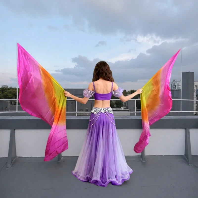 

1/2 шт., флаги для поклонения танцев, 100% настоящая шелковая вуаль, флаг с крыльями ангела, церковный похвальный баннер, практика на открытом воздухе, выступление