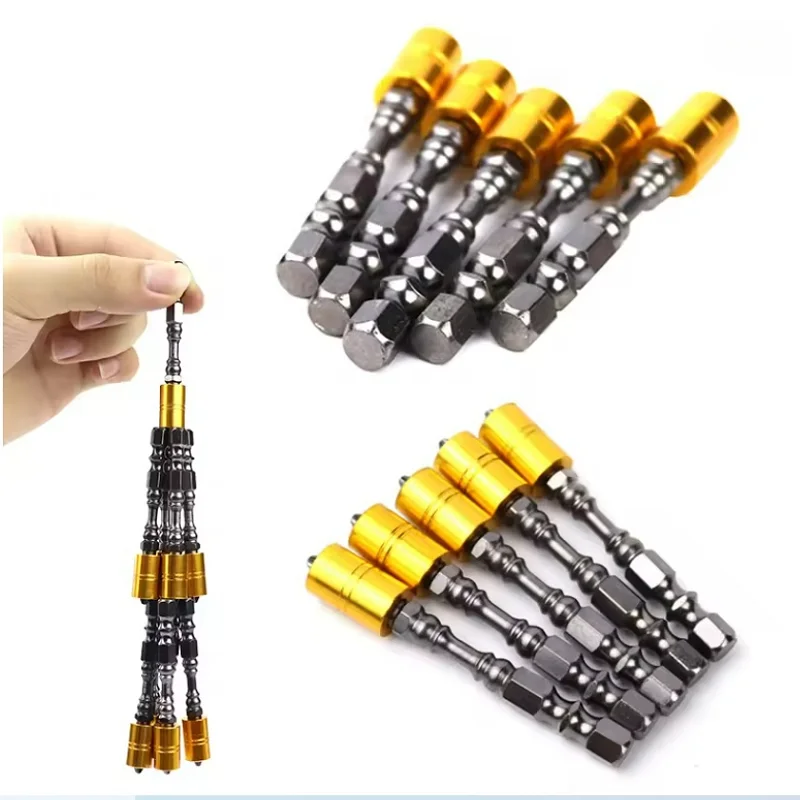 5/10pcs Magnetic Screwdriver Set Hex Handle 65mm Phillips Screwdriver Accessories Bit for Car/Home Electric Repair Tools Wrench