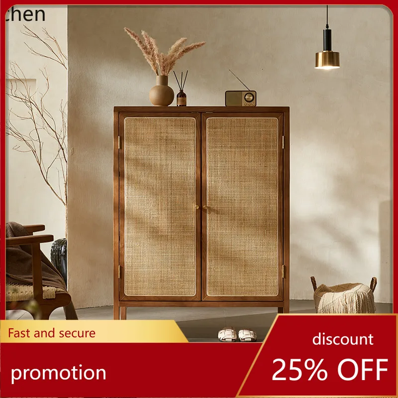 

CZ Storage Cabinet Simple Modern Solid Wood Sideboard for Dining Room, Homestay, Hotel, Home Entrance Storage Cabinet