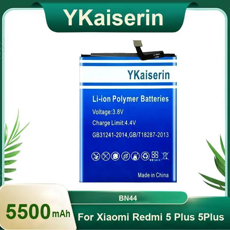 

BN44 Удлиненная производительность 5500 мАч Аккумулятор для мобильного телефона высокой емкости для Xiaomi Redmi 5 Plus 5Plus