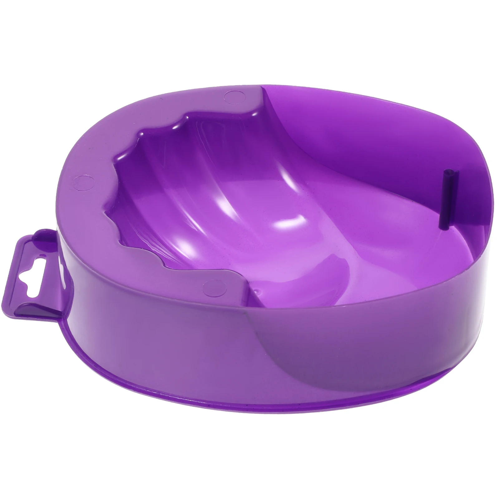

1Pcs Nail Art Soak Bowl Purple Durable Plastic Nail Removal Manicure Care Tray Home Salon Use Soak Tray Manicure Tools