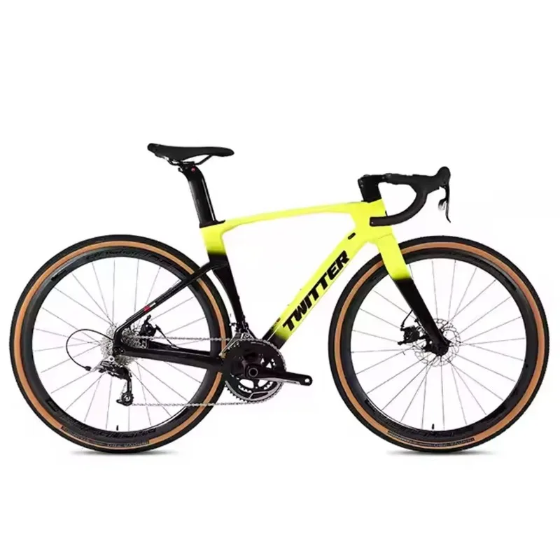 

2025 T900 Carbon Fiber Gravel Road Bike 700c Disc Brake Lightweight, Aero Wheelset for Endurance All-Terrain Cycling