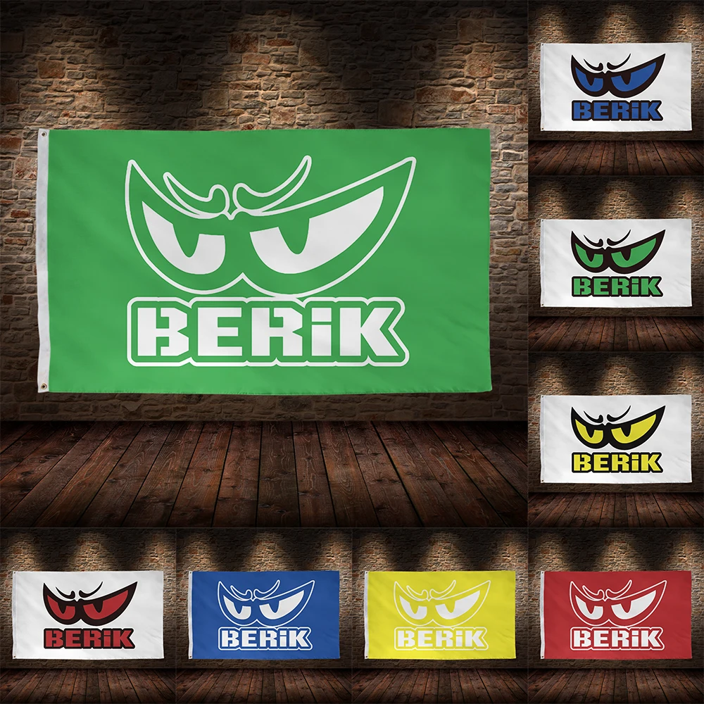 B-Beriks Racing Bandeira, Poliéster, Impresso, Carros, Sala, Decoração de Garagem, 3x5 pés