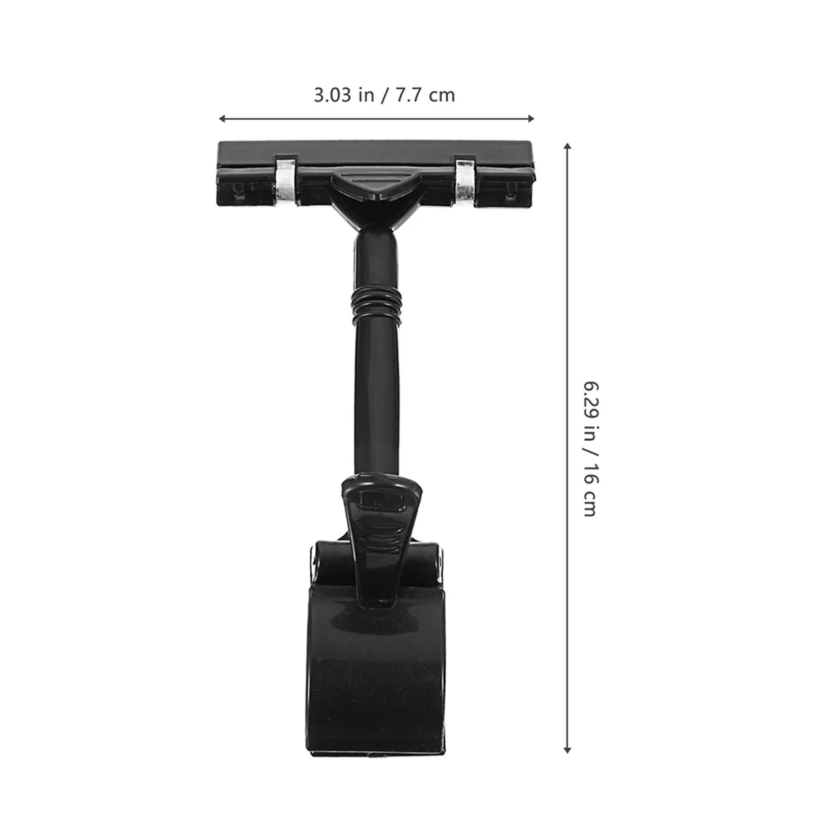 10Pcs Price Tag Clip Heavy Duty Adjustable Sign Holder Clip for Retail Store Supermarket Shelf Display Merchandise Label Sign