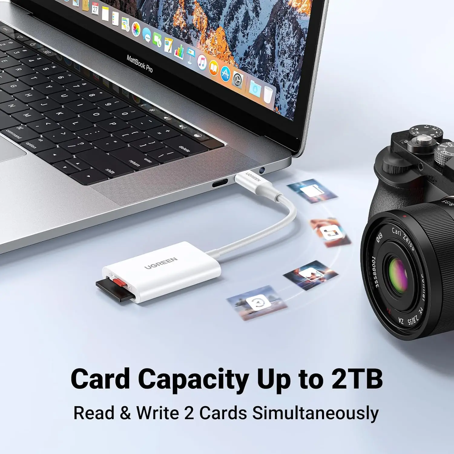 UGREEN SD Card Reader USB C, High-Speed USB C Micro Card Reader Adapter Type C Memory Card Reader 170MB/s