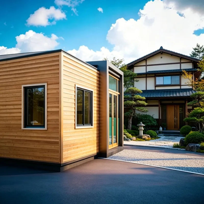 Foldable Container House Solar Panel Compatible Prefabricated Mobile Home Self Sufficient Design Remote Cabin Camp Living