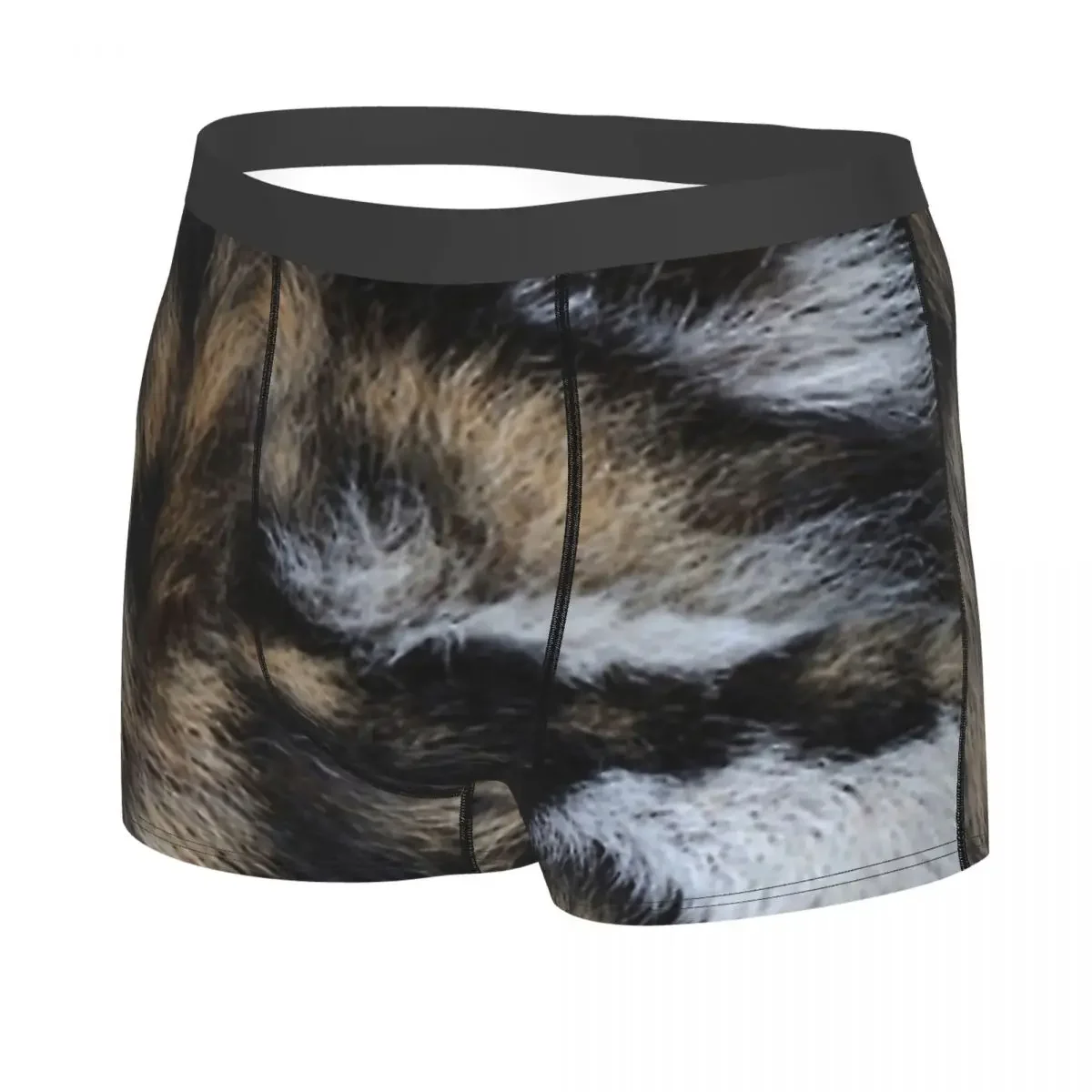 African Wild Dog Man's Boxer Briefs Camo Camouflage Highly Breathable Underwear Print Shorts Gift Idea