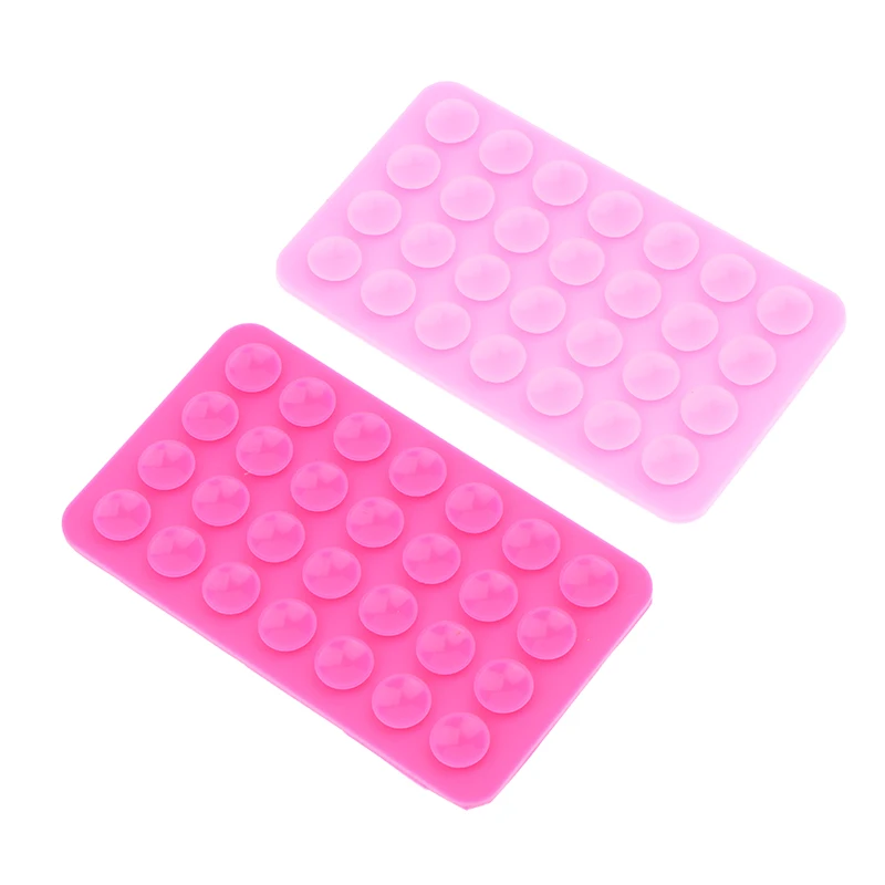 

New 1PC Double Sided Adhesive Silicone Suction Pad Anti Drop Phone Fixed Sucker Holder Mobile Device Fixture Accessory