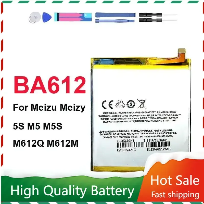 

Battery BA712 BA612 for Meizu M6s S6 5S M5S M612H M612M M612Q M712C M71M M71Q M712H Phone Battery Batteries + Track NO