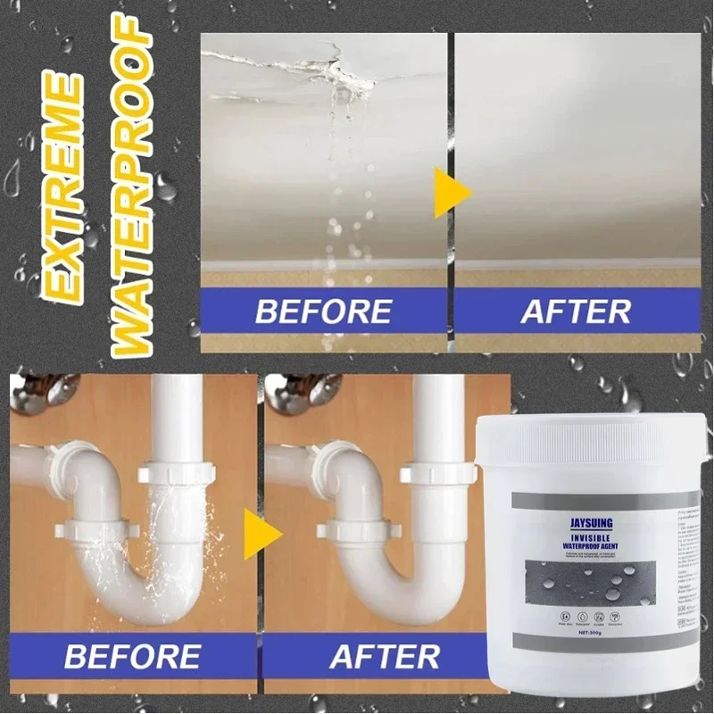 Waterproof Coating Sealant Strong Bonding Agent Transparent Invisible Paste Glue  Adhesive Repair Glue for Home Roof Bathroom image 2