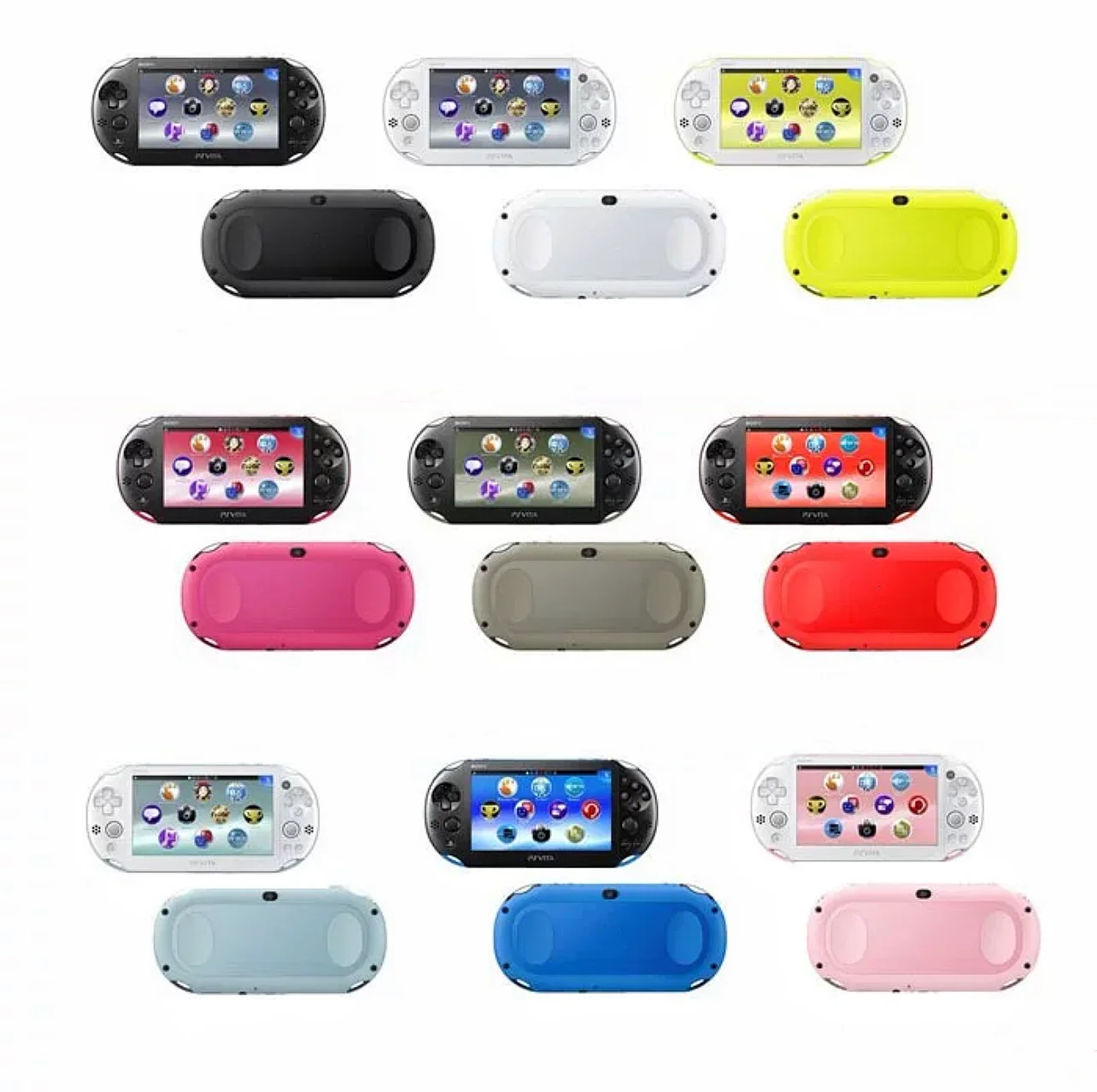 Originele Psvita 2000/Psv2000 Console Handheld Game Console Wordt Geleverd Met 32Gb/64Gb/128Gb Geheugenkaart En Gratis Games/Rijke Kleuren