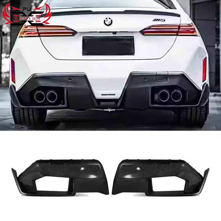 

High Quality Dry Carbon Fiber MP-style Rear Bumper Rear Diffuser Rear Lip for BMW 5 Series G90 M5 Body Kit