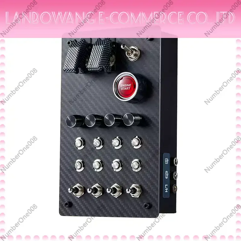 PC USB Simulates Racing Car Central Control Box Multifunctional Control Button Box for Fanatec Thrustmaster Simdid