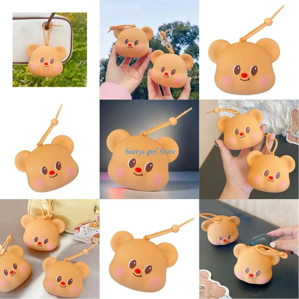 

C7AB Silicone Keychain Design Pocket Sized Storage Solution