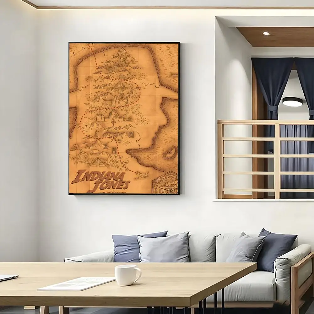 Classic Retro Movie Indiana Jones-S Painting Calligraphy Movie Posters And Prints Canvas Wall Art For Living Room Home Decor