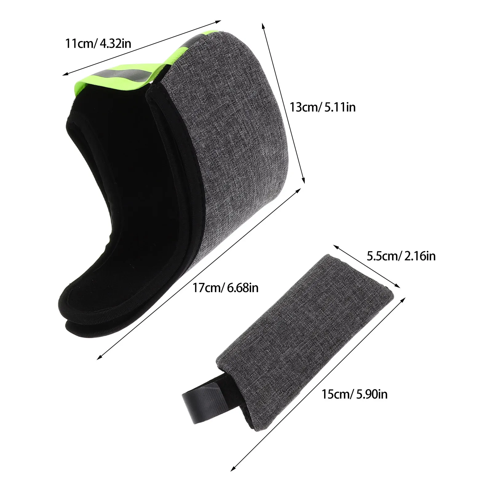 2Set Forearm Crutches Hand Grip Crutch Handle Cushion Wraps Washable Padding Soft Ergonomic Grips Open Cuff Anti