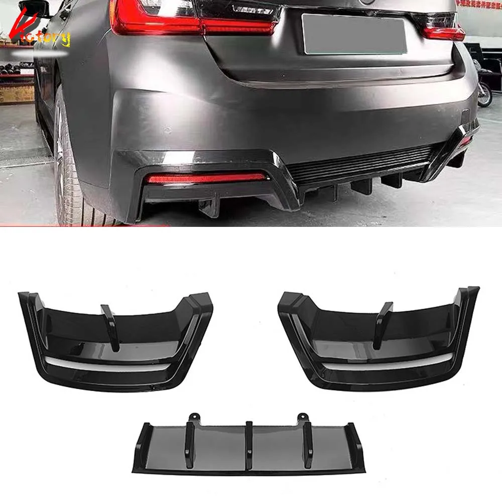 

Back Bumper Splitter For BMW 3 Series i3 M Package 2022-UP Car Exterior Diffuser Decoration Accessories 3PCS