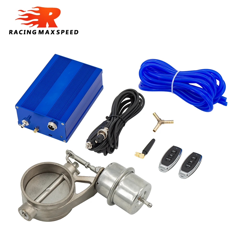Universele 2 "/2.36"/2.5 "/2.75"/3 "inch Uitlaat Vacuümpomp Vacuümklep Control Unit Set Uitlaat Knipsel Klep Met Afstandsbediening