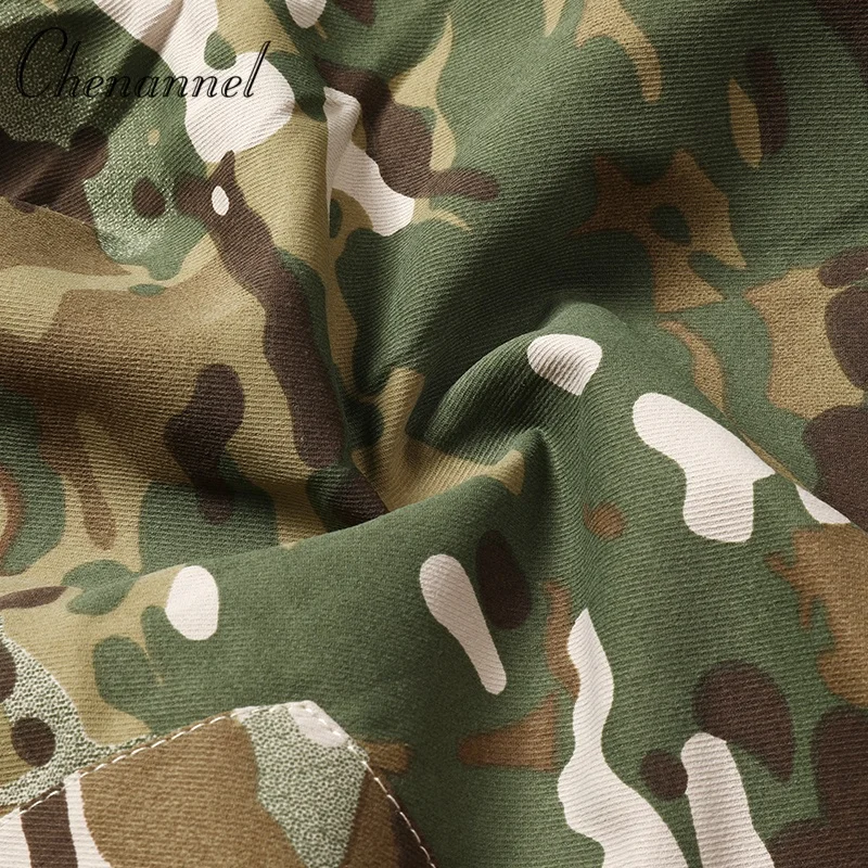 Pantaloni cargo mimetici da combattimento da uomo Pantaloni da allenamento tattici all'aperto Camouflage Multicam Trekking Caccia Abbigliamento