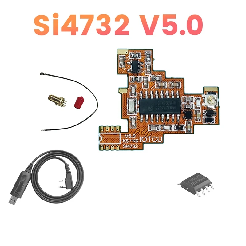 SI4732 V5.0 FPC Modification Module Kit+2M Chip For Quansheng UV K5 K6  Shortwave Full Band/Single Sideband Reception