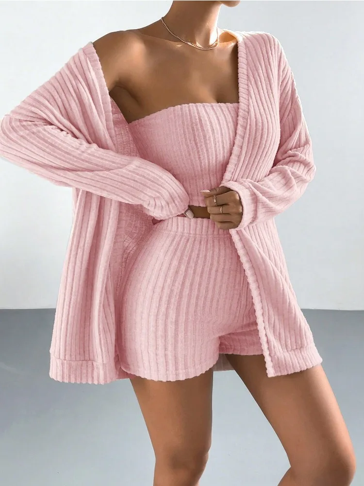 

Women Pajama Pants Sets Three-piece Pajamas Sleepwear Woman Pajamas Set Women's Home Clothes for Women Nightie Sexy Nightgowns