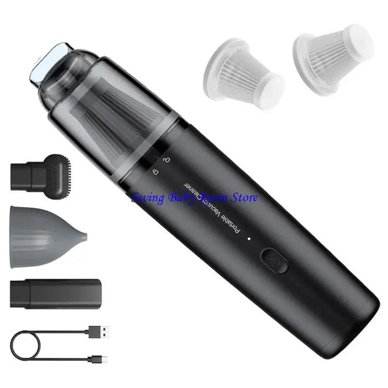 

K1AD Эффективный портативный ручной пылесос с HEPA-фильтром пылесборник Мощный всасывающий автомобильный пылесос