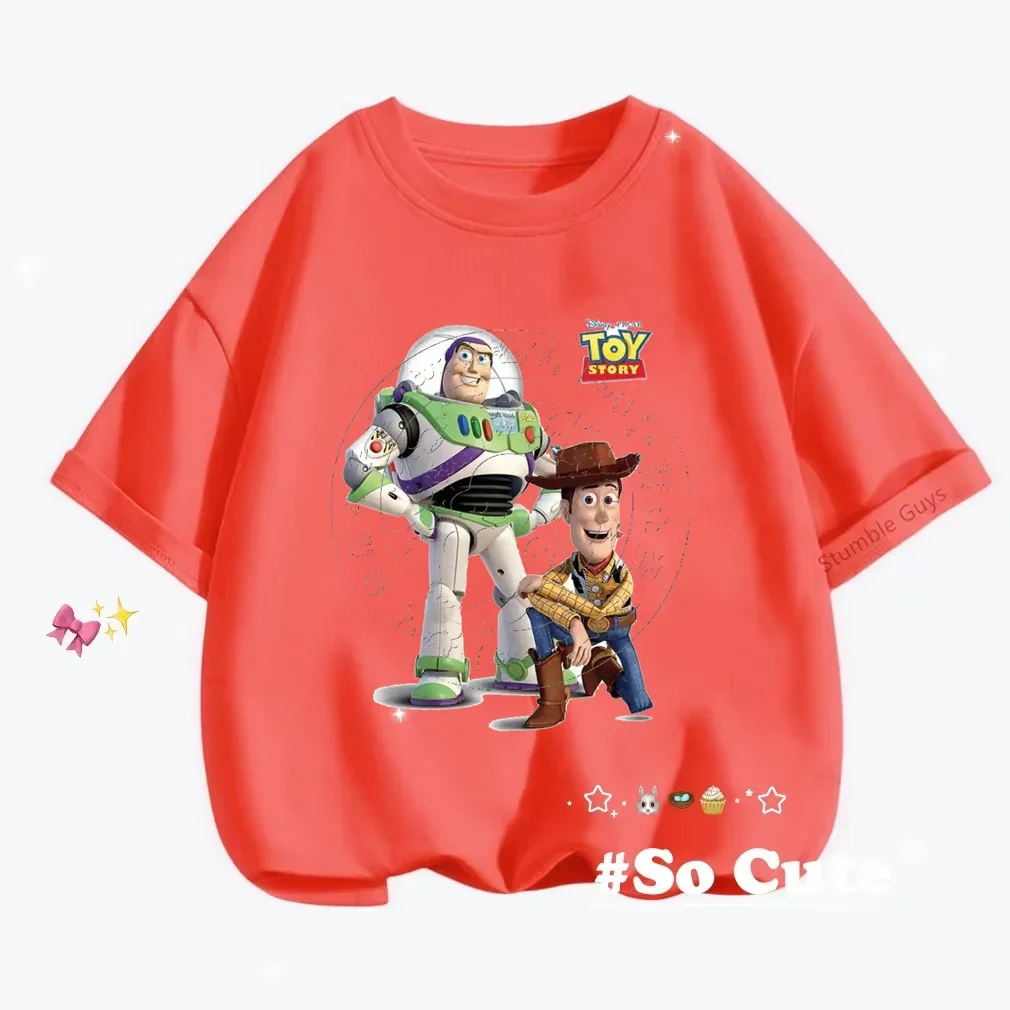 Camiseta de Toy Story Woody para niños، سترة غير رسمية من المانجا كورتا كون إستامبادو دي دي ديبوجوس أنيمادوس2025