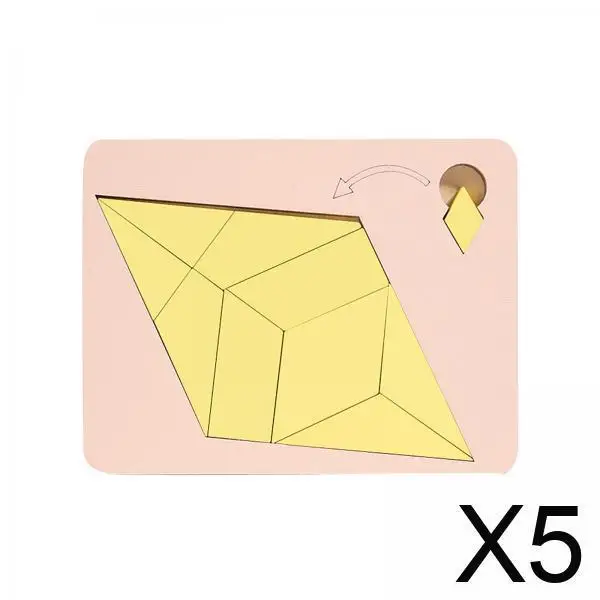 

5xKids Tangram: развивающие игрушки, набор головоломок с фигурами танграма, игрушки в стиле Монтессори, стиль B