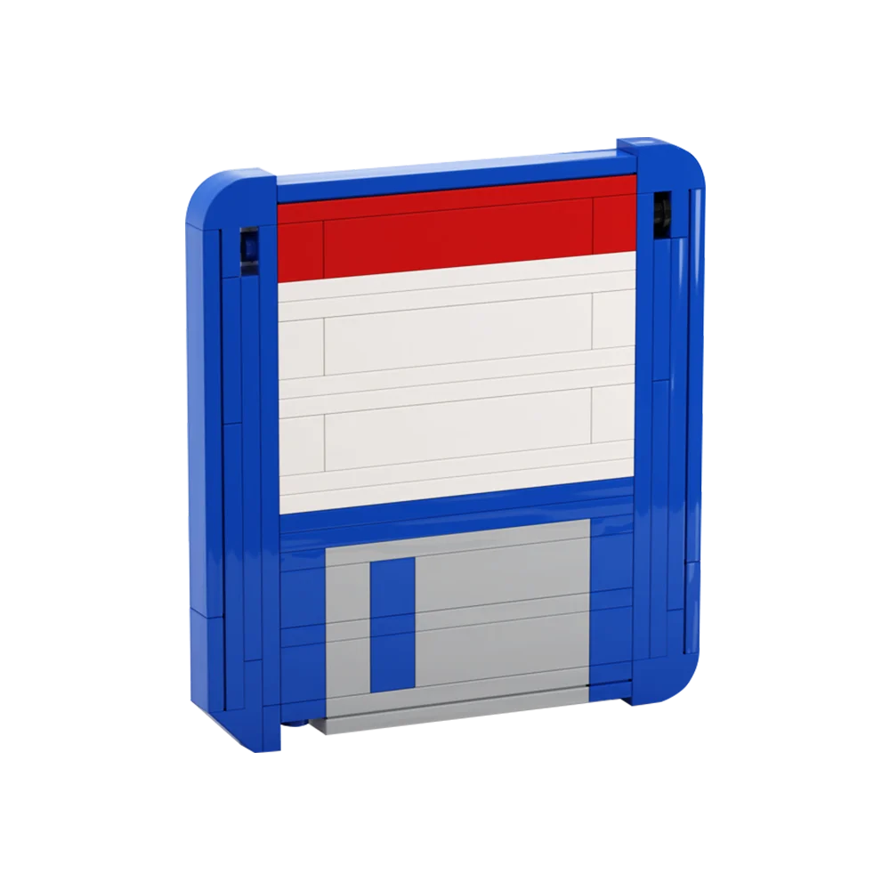 Gobricks MOC Idea CD Drive Save Icon Floppy Disk Update Building Block set DVD Burning Model Education Brick Toy Children Gift