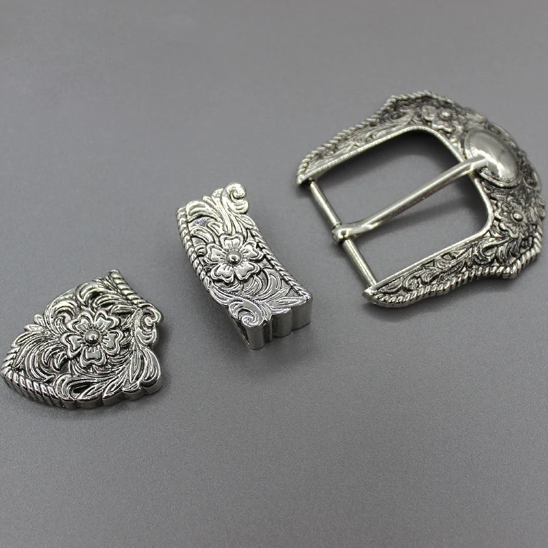 1Set 38mm Metal Pin Buckles Vintage Carved Pattern Buckle Women Belt Buckle Retro Jeans Dress Waistband DIY Accessories