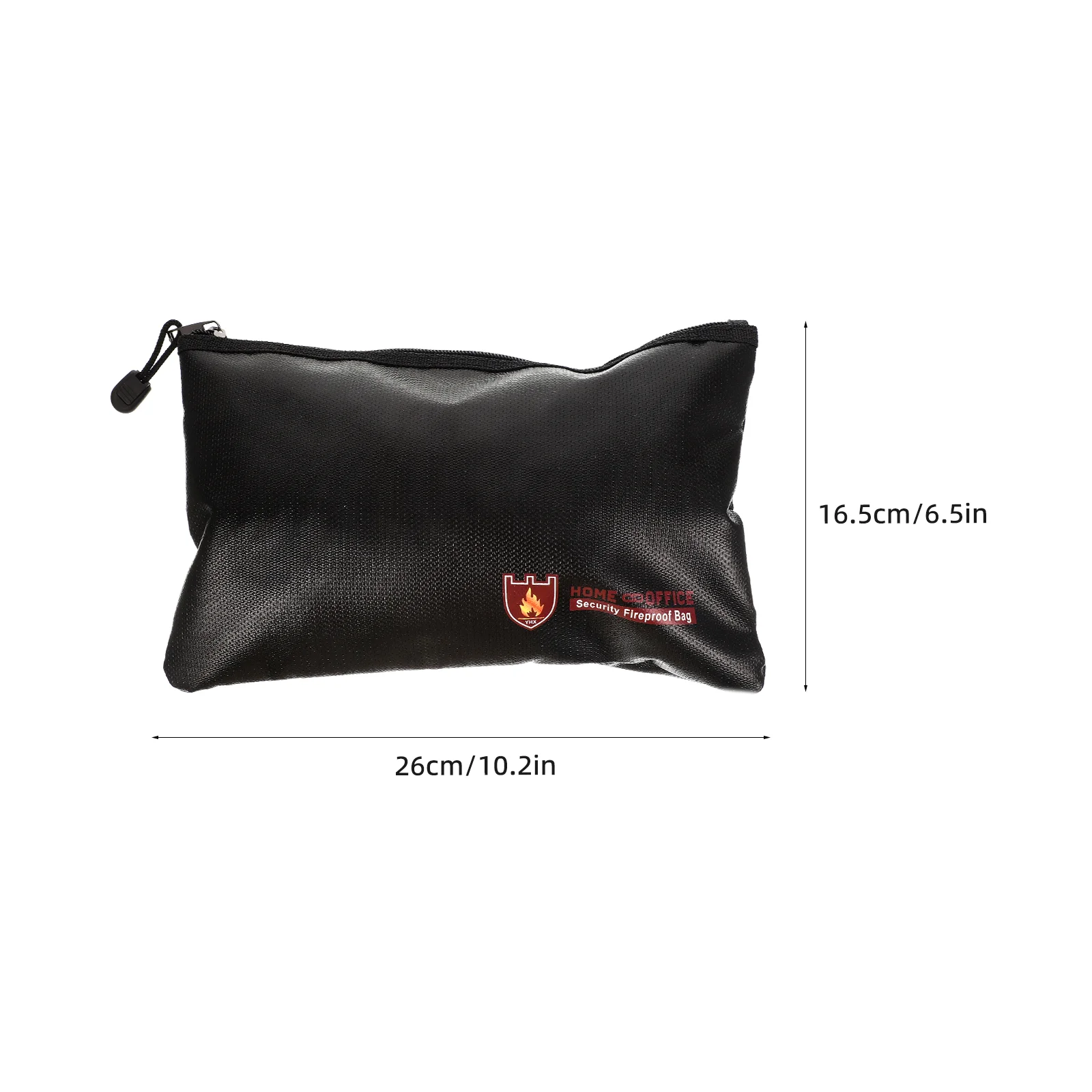 Fireproof File Bag Portable Zipper Document Stand Small Safe Pouch Money Holder Storage