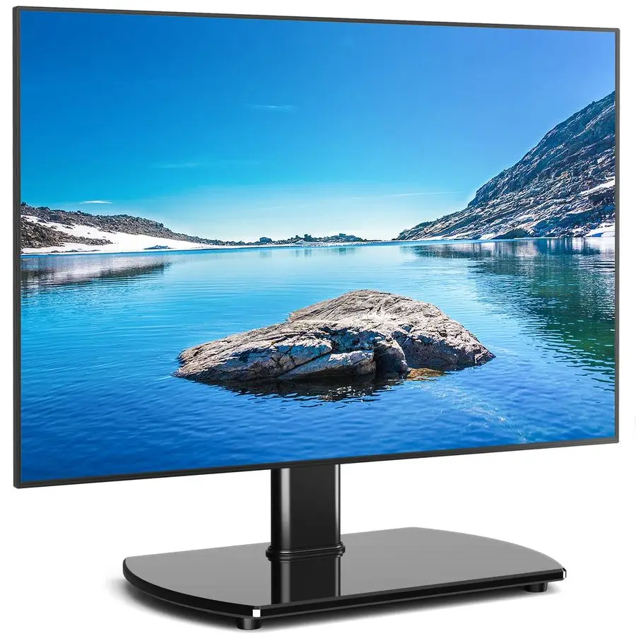 

Универсальная поворотная подставка для телевизоров 27-50-60 дюймов, регулируемая по высоте настольная подставка для телевизора, выдерживает до 88 фунтов, подставка-пьедестал для телевизора.