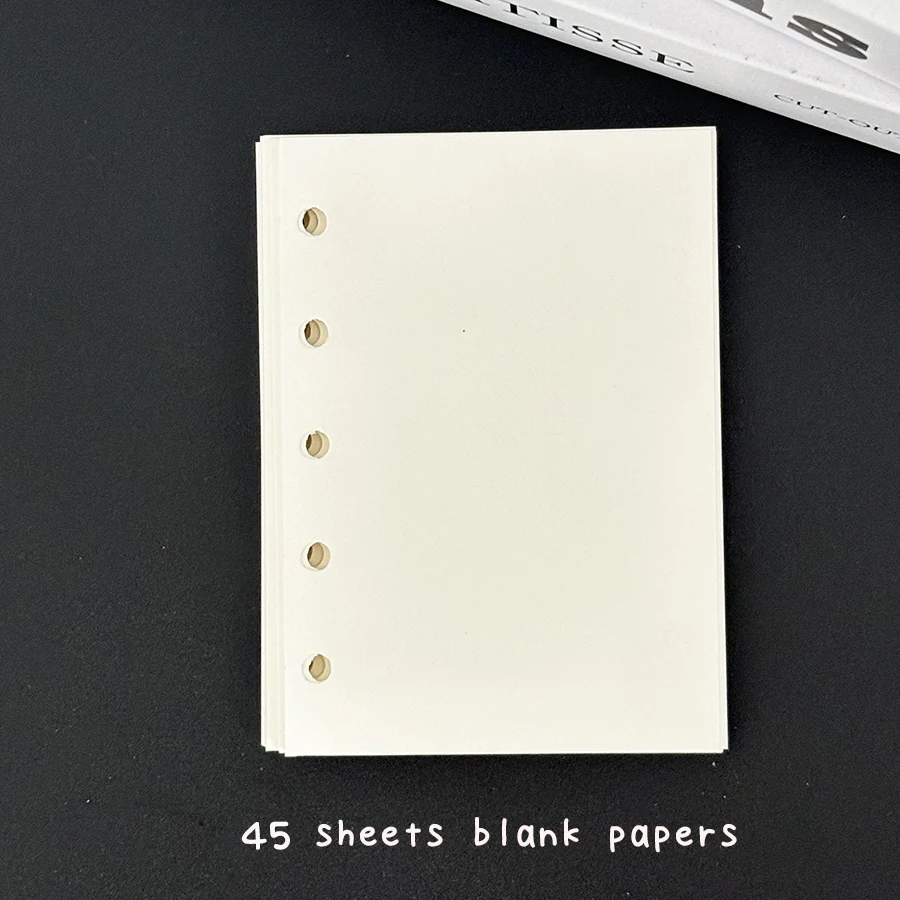 SKYSONIC Neu eingetroffene Einband- und Nachfüllbeutel der M5-Serie, Binder schwarz/rosa/klares Etui, 45-Blatt-Kunstpapiere – Detail 10