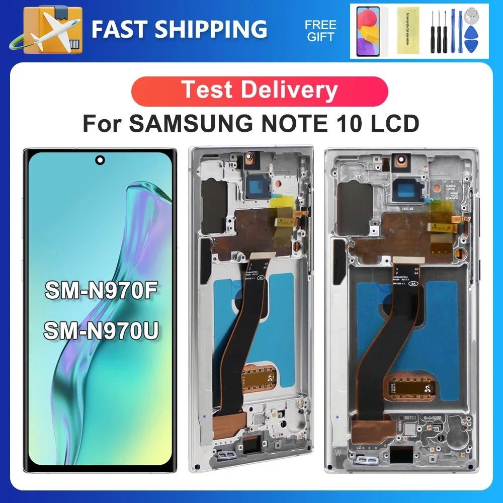 

Note 10 For Samsung 6.3''For Note10 N970F N970U N970W N970N LCD Display Touch Screen Digitizer Assembly Replacement