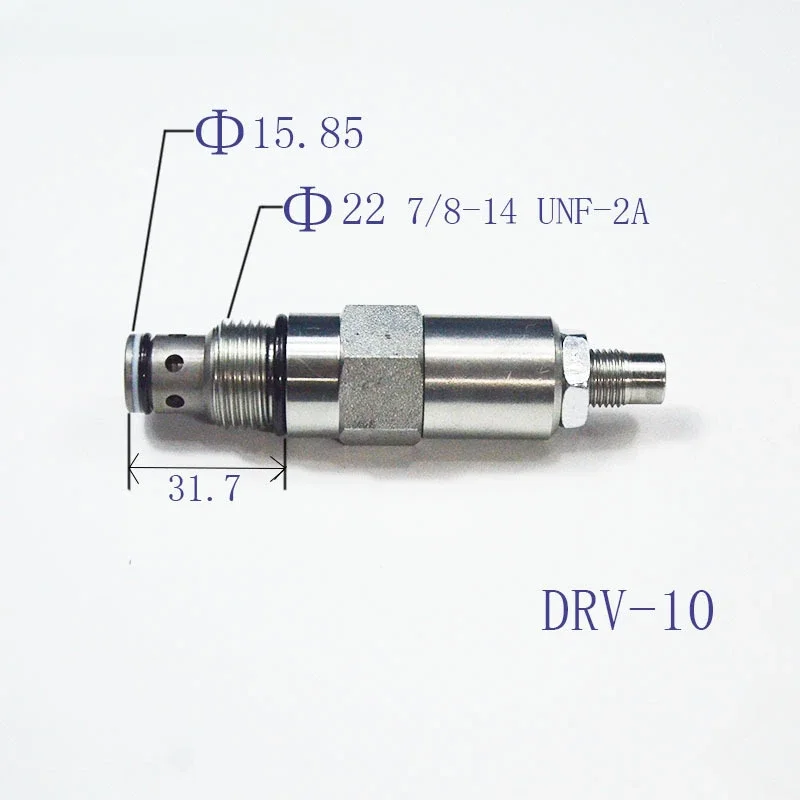 Threaded Cartridge Differential Relief Valve DRV-10 Hydraulic Regulator