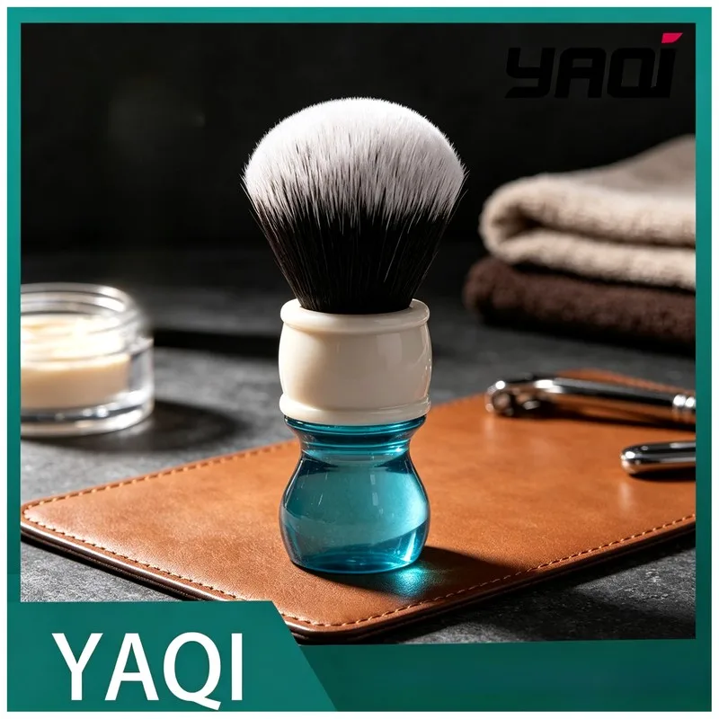 Yaqi 24mm Aqua Tuxedo Synthetic Hair Shaving Brush Wet Shaving Brush Men s Products Gift giving For Boyfriend Men 2026
