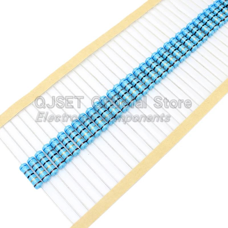 20 個 2 ワット金属皮膜抵抗器 1% 10 47 100 22 470 オーム 1K 4.7K 10K 22k 47K 100k 200k 510k 470k 910k 1M オーム 5 カラーリング抵抗器