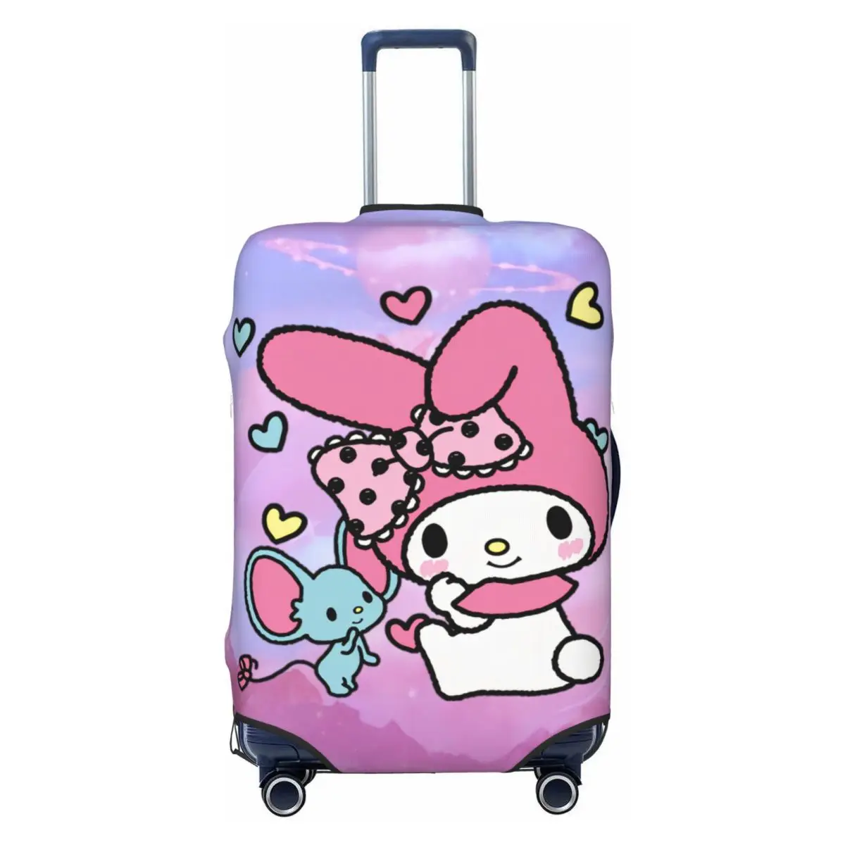 

Custom Cute My Melody Bunny Luggage Cover Protector Funny Cartoon Travel Suitcase Protective Cover for 18-32 Inch