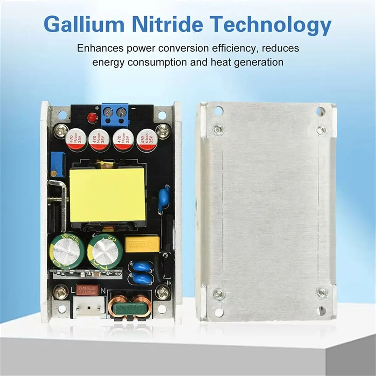 Compact GaN Power Supply Board AC 170‑265V to DC 24V 6A / 12V 12A 150W High‑Power Switching Power Supply Module 12V 12A