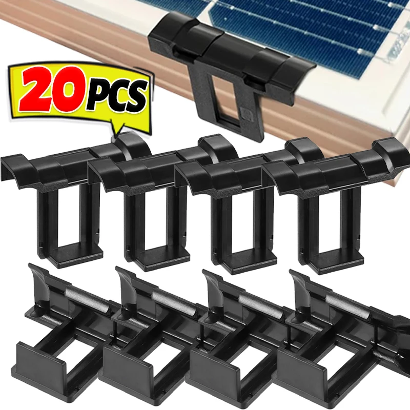Clips de Drenaje para Paneles Solares de 30/32/35/40 mm, Clips de Limpieza para Módulos Fotovoltaicos, Clips de Drenaje de Agua, Abrazaderas para Eliminar Agua Estagnada Automáticamente