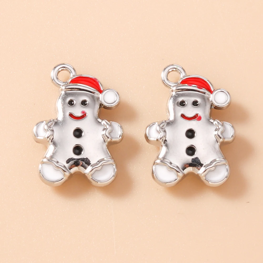 Leslie 5-teiliges Modisches Weihnachts-Charms-Set, Niedliche Weihnachtsglocken-Anhänger für Ohrringe und Halsketten-Herstellung – Detail 22