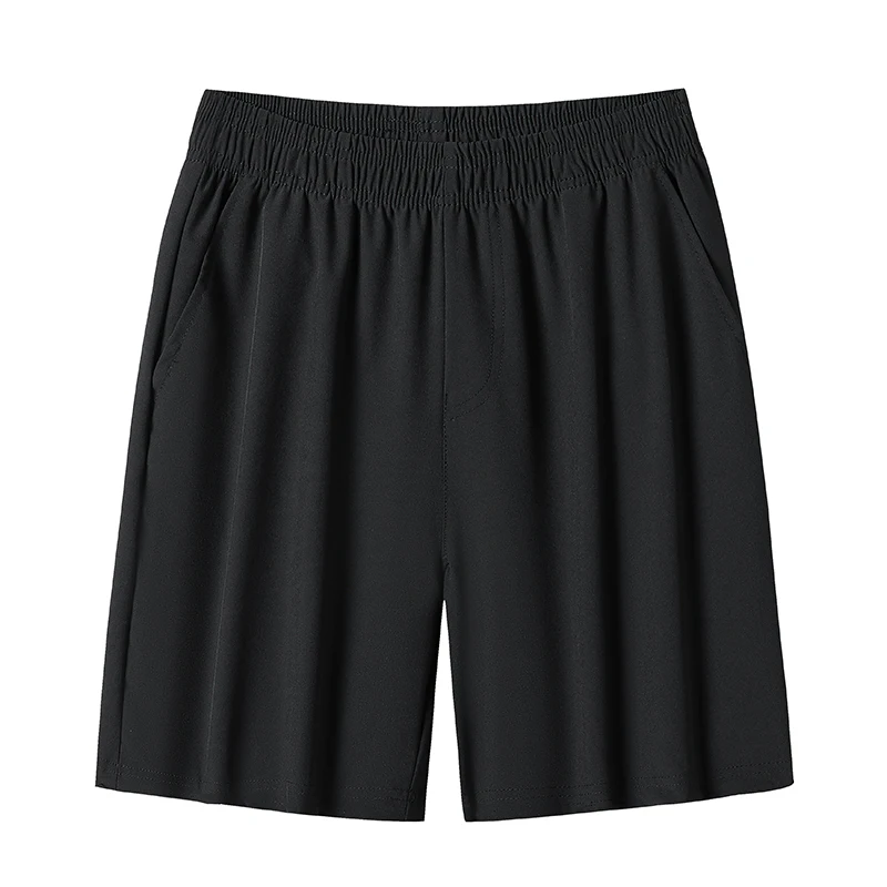 Short de sport noir décontracté pour homme, longueur aux genoux, séchage rapide, Ice InjBeach, extérieur, basket-ball, été, nouveau, 2023