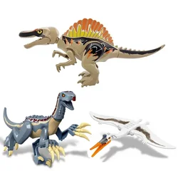 2025 Jurassic Dinosaurs World Park Spinosaurus Baryonyx Therizinosaurus Indominus Rex Building Blocks Bricks Kids Xmas Toys